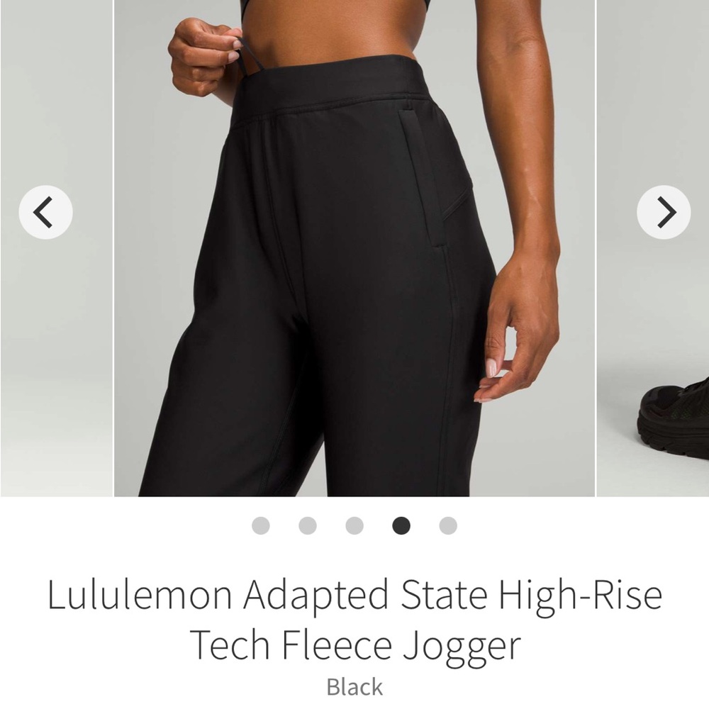 Lululemon Adapted State High Rise Tech Fleece Jogger